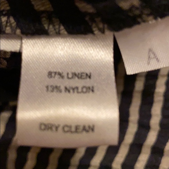 Loft Linen Blend Striped Skirt - Picture 4 of 4